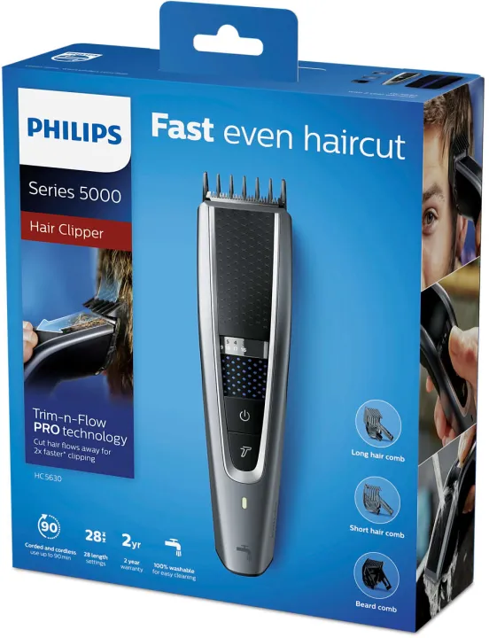 Philips HC5630/15 Hairclipper Series 5000 Washable Hair Clipper | Lazada  Singapore