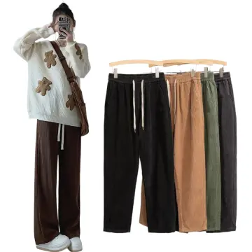 Korean trouser pants for women high waist pants wide leg trousers