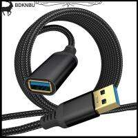 BDKNBU ไนลอนคอมพิวเตอร์แล็ปท็อปถักสายไฟขยายข้อมูลความเร็วสูง USB 3.0สายพ่วงตัวผู้ไปยังตัวเมีย