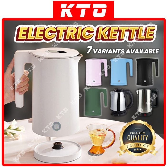 Blue Electric Kettle Temperature Control Water Boiler 2.3L 220V