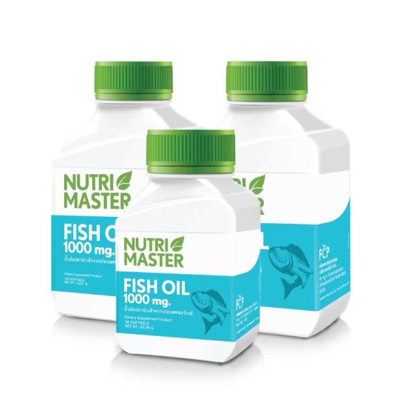 nutri-master-fish-oil-1000-mg-100-caps-น้ำมันปลาจากนอร์เวย์โดยบริษัทยา-1-กระปุกทานได้-3-เดือน