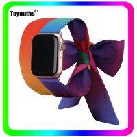 【YP】 Toyouths Watchband for Fashion Scarf 38mm 42mm Fabric Band 6 5 4 3 2 1