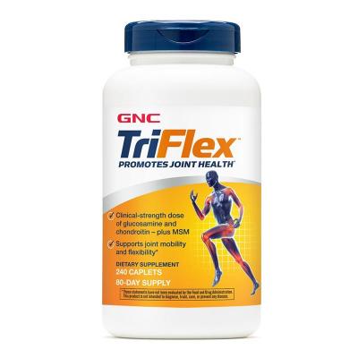 GNC TriFlex Caplets Encourage Overall Joint Health Glucosamine 240 Capsules ส่งเสริมสุขภาพโดยรวมข้อต่อ กลูโคซามีน