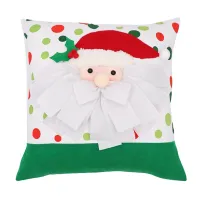 Christmas Throw Pillow Cover, 18X18 Inch Pillowcase Merry Christmas Santa Claus Home Car Decor Pillow Case Cushion Cover