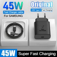 Original 45W Super Fast Charger For Samsung Galaxy S23 S22 S21 Ultra USB C Type C Cable Fast Charging Phone Chargeur Accessories