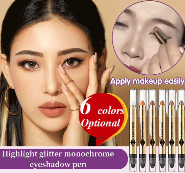 High Gloss Pearl Monochrome Earth Color Waterproof Eyeshadow Pencil ...