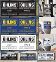 สติ๊กเกอร์ติด โช๊ค Ohlins v-3 Sticker เกรดพรีเมี่ยม  /  Motorcycle Sticker shock absorber  Ohlins