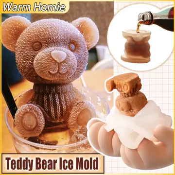 Cream Cake Decor New Teddy Bear Chocolate Silicone Mold Ice Cube