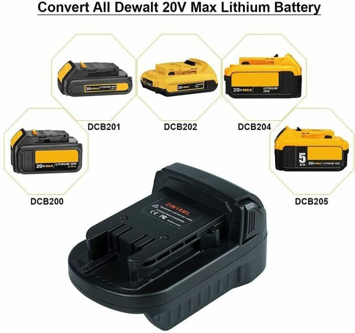 dw18ml-adapter-for-dewalt-20v-battery-convert-to-milwaukee-m18-tools