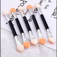 10ชิ้น/ถุง Double Ended Sponge Eyeshadow Shining Highlighter Powder Brush Eye Beauty Tools