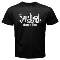 The Yardbirds รูปแบบของสิ่งที่โลโก้ผู้ชายเสื้อยืดเย็นราคาถูกขายผ้าฝ้าย100 ผู้ชายเสื้อยืด