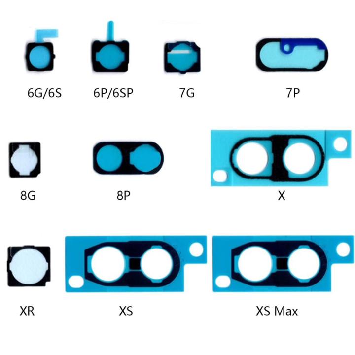 hot-on-sale-anlei3-โฟมกันกระแทกโลหะตัวยึดกล้องด้านหลัง2เซ็ตสำหรับ-iphone-6-6s-7-8-plus-11-x-xr-xs-กล้องมองหลังกาวปะเก็นฟองน้ำ