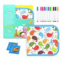 【YD】 1 Set Soft Chalk Board Baby Diy Books Color And Pens Childrens Blackboard