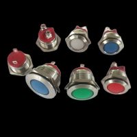 16mm Car Boat LED Dash Panel Warning Indicator Pilot Light often work with push button switch