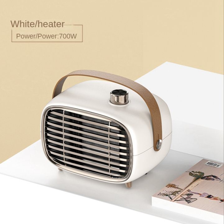 2 In1 Portable Electric Fan Heater Small Space Personal Heater Safe Quiet  Office Heat Desktop Warm Electric Heater 