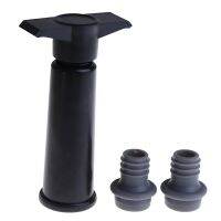 ◘○ 1 Set Wine Saver Vacuum Bottle Stopper Set 1 Pump 2 Caps Sealing Preserver Wine Drinks Bottle Hat Caps Silicone Wine Stoppers