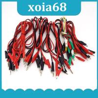 xoia68 Shop 4mm Banana Plug Dual Cable Crocodile Clips Alligator Extend Cord Connector Test Lead Probe for DIY Electric Testing