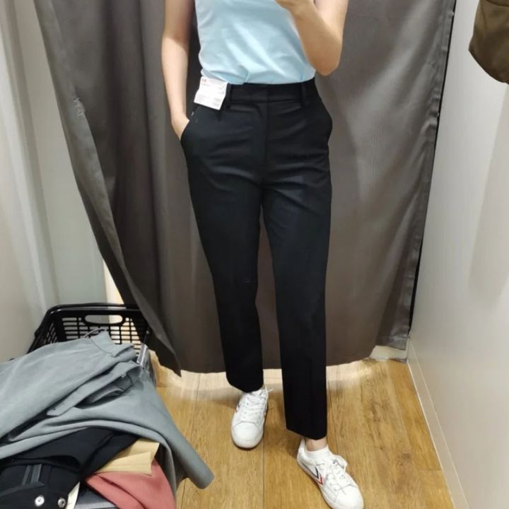 Free Shipping Plus Size Womens Casual Fashion Solid Mid Waist Long Trousers  Office Pants Smart Casual for Women Ready Stock  Lazada Singapore