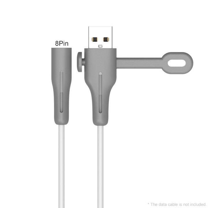 ซิลิโคนแบบพกพาatol-ctol-usbสายชาร์จสายไฟฝาครอบป้องกันสำหรับiphone-atolที่เก็บสายไฟชุดatol-ctolซิลิโคนanti-breaking-lightningสายชาร์จprotectorสายชาร์จกัดwinder