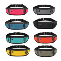 HSNNG Canvas Waterproof Outdoor Sports Gym Sports Bags Waist Pack Hidden Pouch Sports Belt Pouch Mobile Phone Case Running Waist Bag