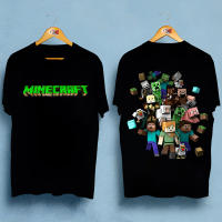 [พร้อมส่ง] เสื้อยืดคอกลมแฟชั่น MINECRAFT คุณภาพสูงพิมพ์ลายผ้าฝ้าย