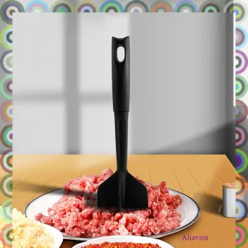 Meat Chopper,Hamburger Chopper,Beef Masher,Premium Heat Resistant Meat Chopper Utensil,Ground Beef Chopper Tool, Size: 11