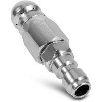 Sewer Jetter Nozzle for Pressure Washer with 1/4 inch - Drain Clog Remover1 Front 6 Rear Jets 【hot】