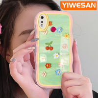 YIWESAN เคสสำหรับ Realme 3 Pro เคส3i Realme ลายการ์ตูนแฟชั่นสีสันสดใสดอกไม้น่ารักขอบครีมเคสโทรศัพท์แบบใสนิ่มป้องกันเลนส์กล้องเคสโปร่งใสซิลิโคนเคสกันกระแทก