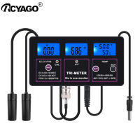 Rcyago 6 in 1 เครื่องวัดคุณภาพน้ำ PH/ EC/ CF/ TDS/ TEMP/humidity