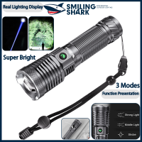 Smiling-Shark-Super-Bright-Torchlight-M77-7000-Lumens-LED-Flashlight-26650-Torch-Light-USB-Rechargeable-Zoomable-Waterproof-Camping-Fishing-Emergency-Outdoor-Lighting