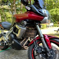 สำหรับ KAWASAKI KLE650 KLE 650 VERSYS 650 VERSYS650 2009-2014 2013 2012ที่คลุมฝาป้องกันเตาย่างฉากป้องกันเครื่องทำความร้อนรถจักรยานยนต์2011