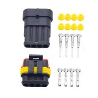 【LZ】☍  5sets 1.5 Kit 4 pins Way Female Male Super Seal  Waterproof Electrical Wire Cable Automotive Connector Car Plug