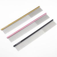 Space Aluminum Pet Dog Comb Grooming Comb For Shaggy Cat Dogs Barber Grooming Tool Salon 5 Color