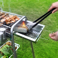 Spot parcel post Stainless Steel Barbecue Grill Household Charcoal Barbecue Grill Outdoor Charcoal Grill Stove Outdoor Marvelous Barbecue Accessories Tool Rack Stove