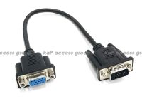 Vga D-SUB 3 Row 15 Pin VGA CABLE สาย VGA 3แถว ผู้-เมีย สายสำเร็จ ความยาว 30ซม.