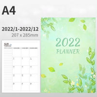 Agenda 2022 Planner Stationery Organizer Kawaii A4 Notebook Calendar Journal Office School Diary Sketchbook Notepad Note Book