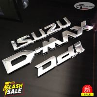 ชุด 3 ชิ้น ป้ายโลโก้ ตัวนูน ISUZU D-MAX Ddi ติดท้ายรถกระบะ สีโครเมี่ยม สำหรับ All New Isuzu D-MAX 2012-2018 #สติ๊กเกอร์ติดรถ ญี่ปุ่น  #สติ๊กเกอร์ติดรถยนต์ ซิ่ง  #สติ๊กเกอร์ติดรถยนต์ 3m  #สติ๊กเกอร์ติดรถ