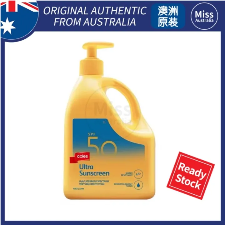 sunscreen Coles SPF 50 Sunscreen Ultra Pump 1L Lazada