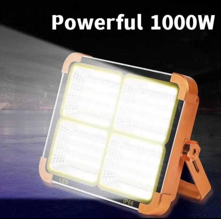 ไฟฉุกเฉิน-โซล่าเซลล์-led-emergency-light-โซล่า-พาวเวอร์แบงค์-1000w-led-สปอตไลท์-โซล่าเซล-solar-light-mobile-power-พร้อมจัดส่งในไทย