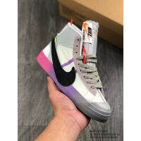 Original blazr x trailblazers Unite with Halloween Rainbow High-Top Fashion skateboarding Shoes For Men and Women Casual SNEAKER Running Shoes Sports Walk Shoes ซื้อทันทีเพิ่มลงในรถเข็น