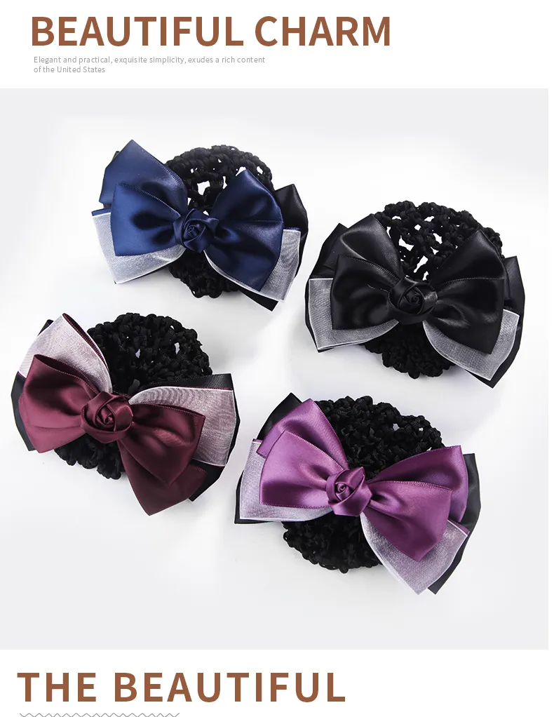 Hair net female flight attendant nurses wear hair sets, professional hair sets, work net pockets, hair clips, hair net sets, bow heads and flowers. | Lazada PH Hair net female flight attendant nurses wear hair sets, professional hair sets, work net pockets, hair clips, hair net sets, bow heads and flowers. | Lazada PH