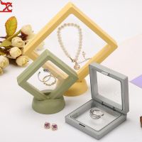 10Pcs/lot Suspension Display Stand Elastic Pe Film Rack Case Dustproof Transparent Bead Bracelet Pendant Jewelry Storage Box