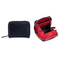 【CW】✆□▨  Leather Coin Purse Men Small Change Blocking Business Card Holder Wallet Money