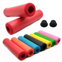 1Pair Bicycle Handle bar Grips Cover Outdoor MTB Mountain Bike Cycling Bicycle Silicone Anti-slip Handlebar Soft Grips Handlebars