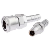 2pcs Iron Pneumatic Fittings Air Line Hose Compressor Connector Quick Release Coupler Air Line Fittings For 10mm Hose Sh30 Ph30