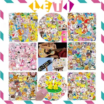 10/30/50/100pcs Cute Pokemon Cartoon Stickers DIY Car Guitar Laptop Phone  Squirtle Pikachu Anime Decal Kawaii Kids Sticker Toys - AliExpress