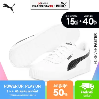 PUMA BASICS - รองเท้ากีฬาผู้หญิง Carina PFS สีขาว - FTW - 37121202