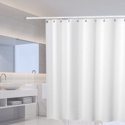 【CW】✎  Shower curtains Color Curtain Polyester Fabric Thicken Mildewproof Partition