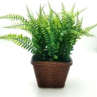Artificial Plants Boston Fern Within Basket Potted  For Home Wedding Party Decora Office Table Decora Artificial Decor Fake Plant Pot Office Decora