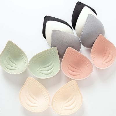 【CW】 2PCS Swimsuit Padding Inserts Women Clothes Accessories Foam Triangle Sponge Pads Chest Cups Breast Bra Pads Inserts Chest Pad